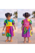 Hand Painted Rayon Kids Dress Hand Painted Rayon Kids Dress